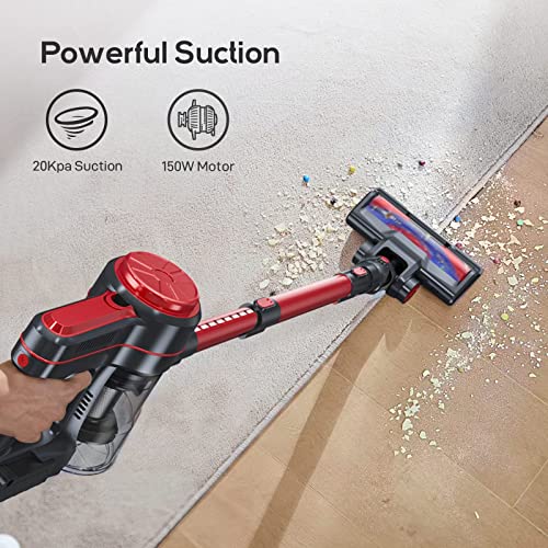 Aspiradora-Escoba-sin-Cable-20Kpa-Autonomia-30-mins-4-en-1-Aspirador-sin-Cable-con-LED-Escoba-Electrica-sin-Bolsa-Potente-Aspirador-de-Mano-Adecuado-para-Suelos-Pelo-de-Mascotas-Sofa