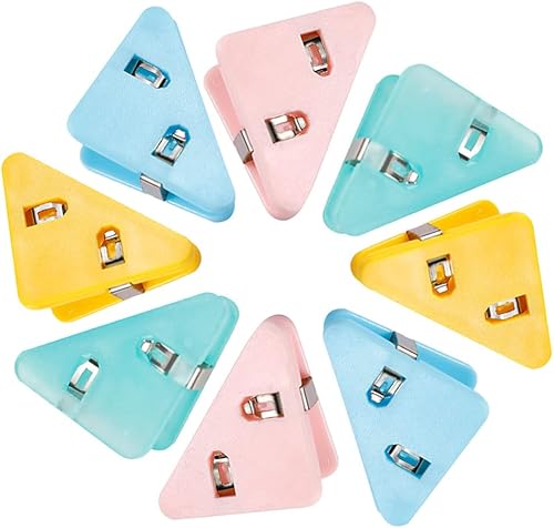 Clip de datos de esquina triangular, clip de esquina de página de libro triangular, cierre de documentos de carpeta de color multifuncional, evita