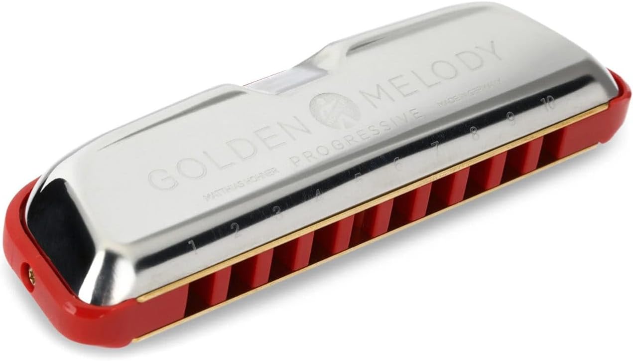 Hohner Golden Melody Progressive Harmonica, Key of G (M544BX-G)