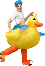 JASHKE Costume gonflable de canard jaune pour adulte