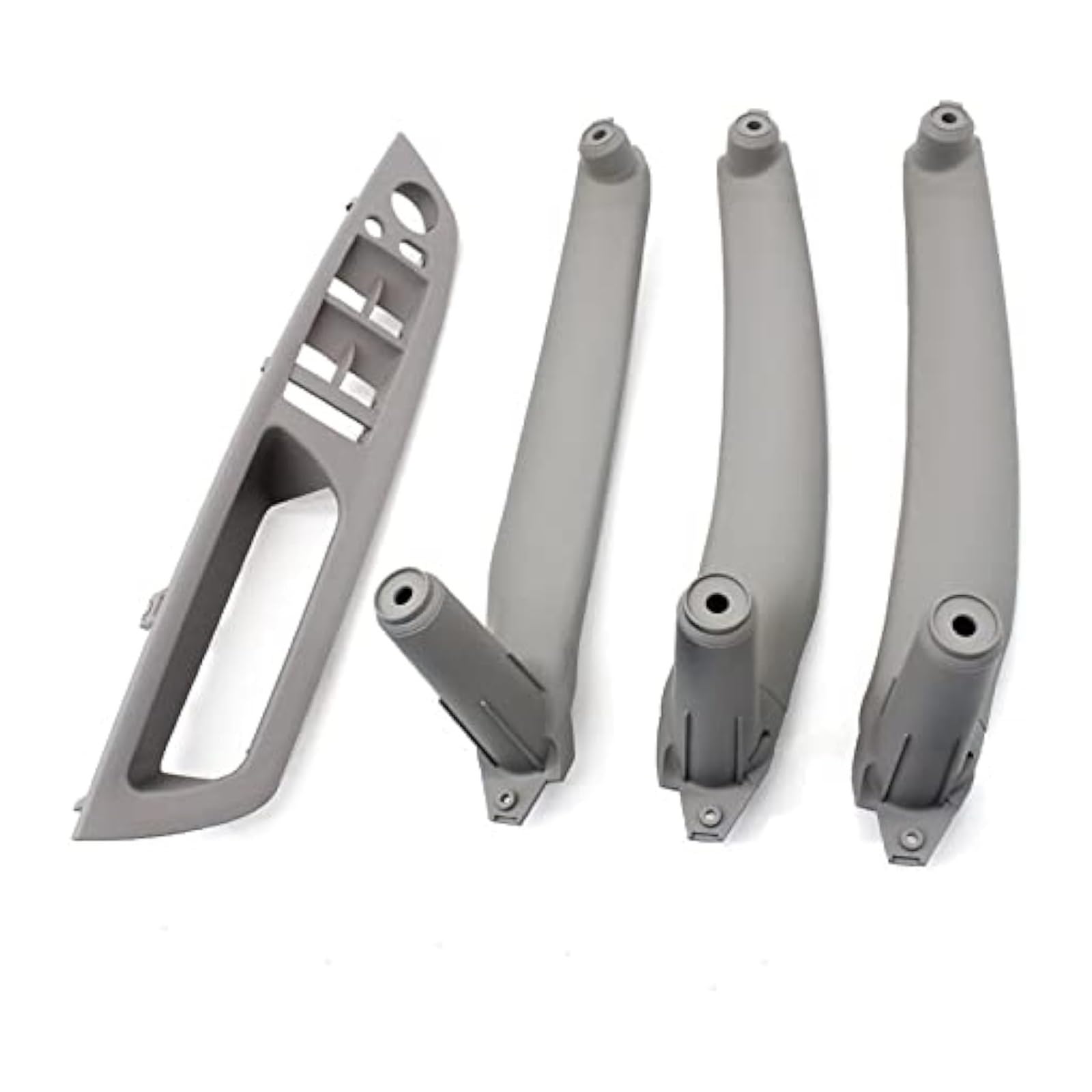 FANGZIQQ for X5 X6 E70 E71 E72 2007-2013 LHD RHD Car Interior Door Pull Handle Inner Armrest Panel Cover Car Inner Door Handle(Lhd Gray Set)