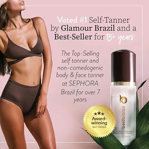 Best Bronze Clear Self Tanner Kit Mousse with Mitt – Sunless Tanner Foam for Customizable Self Tan, Light to Dark Fake Tan – Vegan Tanning Mousse – Sunless Tanning Foam (5.07 Fl Oz & Mitt) - Thumbnail 4