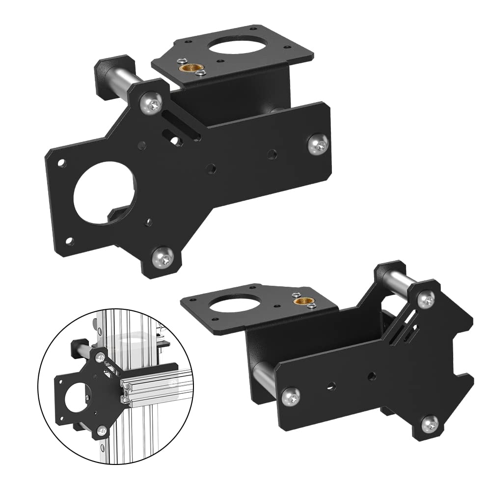 Double Extruder Bracket and Dual Z-axis MGN12H Linear Rail Guide Fixing Plate Bracket Mount for Ender 3 V2 Ender3 Pro CR10 DIY 3D Printer Upgrades