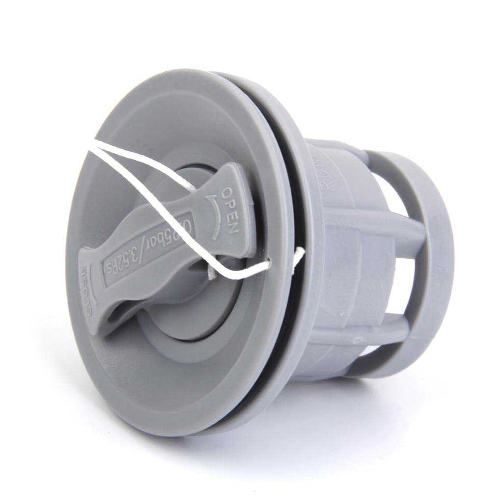 Acouto Vanne d'air de bateau gonflable en PVC de rechange pour bateau pneumatique, kayak, canoë - Gris Acouto Vanne d'air de bateau gonflable en PVC de rechange pour bateau pneumatique, kayak, canoë - Gris