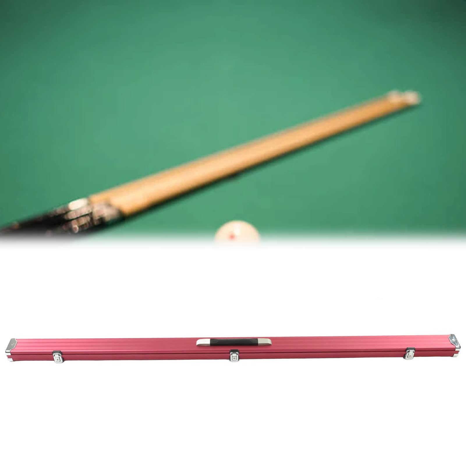 Custodia per Stecche da Biliardo, Custodia per Stecche da Biliardo Leggera in Lega di Alluminio con 2 Slot per Protezione da Polvere, Sporco, Graffi