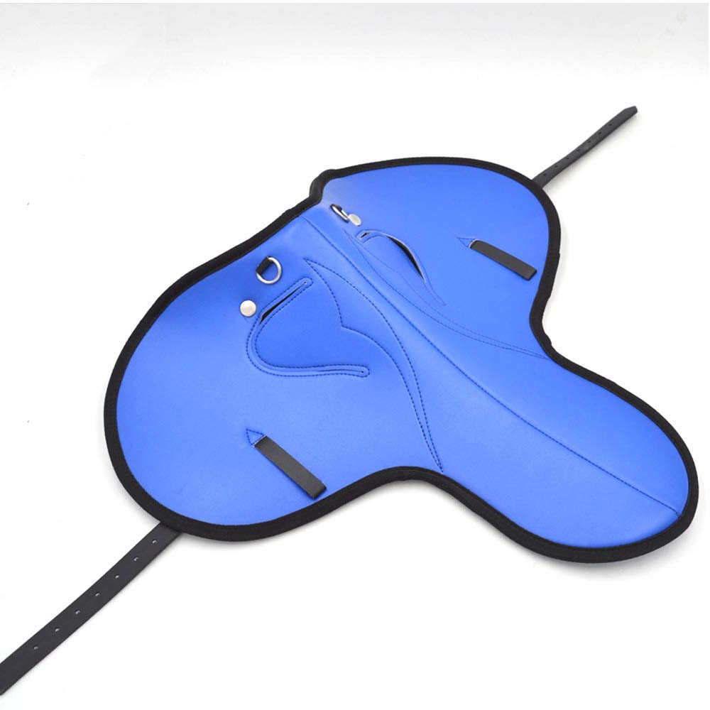 Un Intero Set Cavallo con Maniglie Cavallo con Manico in Cuoio Sella Sella Sella Cavallo Completo Forniture Equestri,Blue