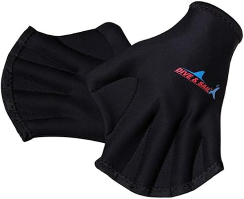 BESPORTBLE Guantes de malla acuática para natación, entrenamiento acuático, resistencia al agua, ajuste acuático de entrenamiento acuático, palas de