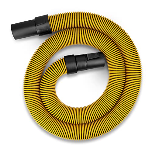 DEWALT DXVA19-2501 Durable Vacuum Hose Compatible With DXV12P DXV14P DXV16P DXV16PA DXV16S Yellow