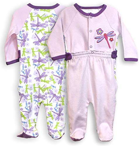 Spencers H73106-3 0-3 Months Zip Leg Sleeper - Dragonfly