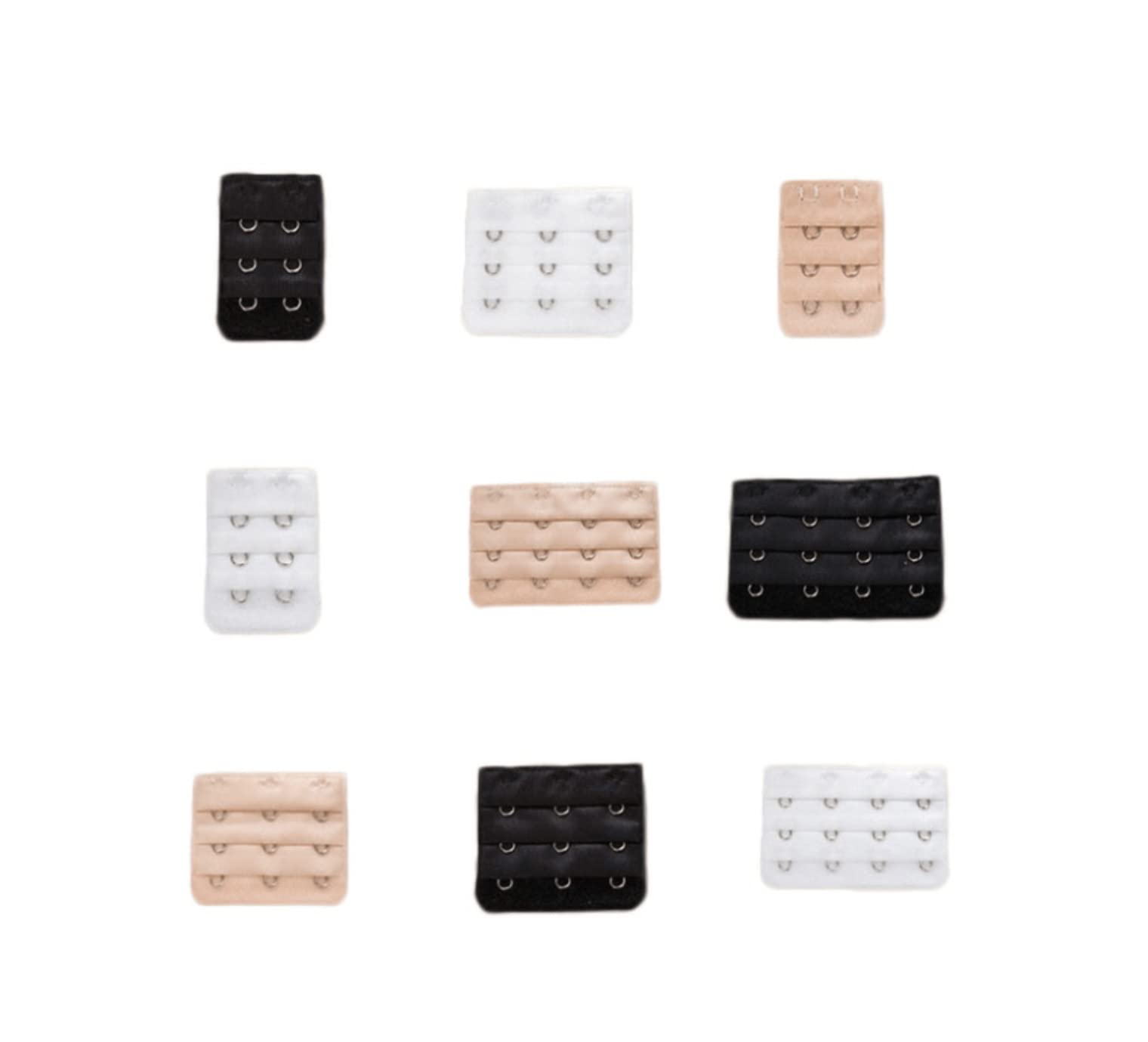 First Days Maternity - Bra Extenders - Perfect for Pregnancy, Postpartum & Breastfeeding (3 Hooks, Black)