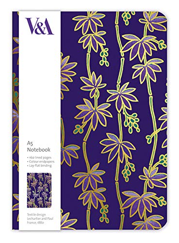 V&A Purple Bamboo A5 Luxury Notebook