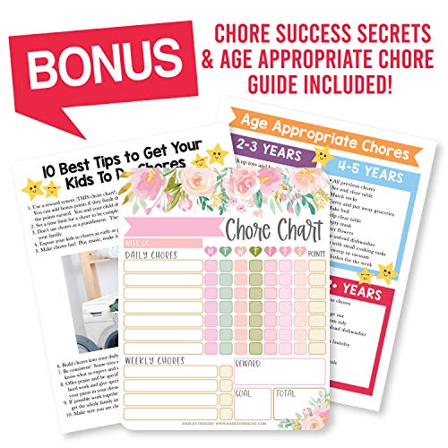 Image of Magnetic Chore Chart for Kids Dry Erase Reward Chart for Home and Classroom