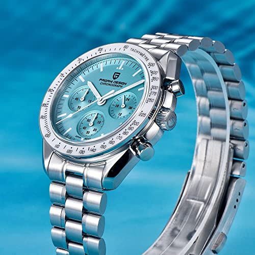 Image of LACZ DENTON Pagani Design PD1701V3 Men's Watches Quartz Men Chronograph Stainless Steel Sports Watches for Mens Waterproof Watches Japan VK63 Movement