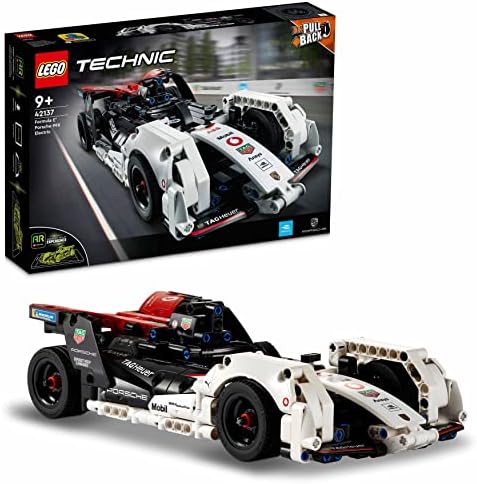 LEGO 42137 Technic Formula E Porsche 99X Electric zestaw konstrukcyjny; wyścigówka z napędem typu pull-back dla dzieci od 9 lat (422 elementy)