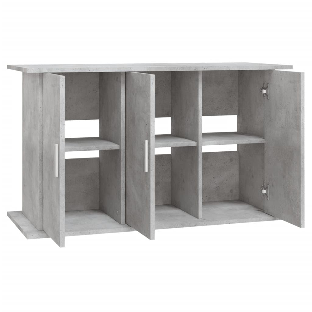 IKAYAA Mueble para Acuario 101 x 41 x 58 cm Soporte para Acuario Soporte para Tanque de Reptiles con Gabinete de Almacenamiento para Salón, Oficina, Recepción, Gris hormigón