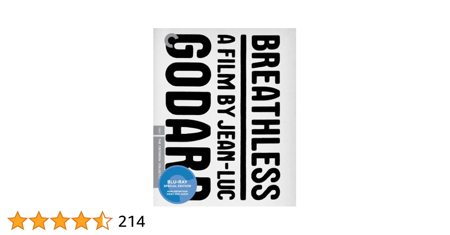 Breathless (The Criterion Collection) [Blu-ray] | Amazon.com.br