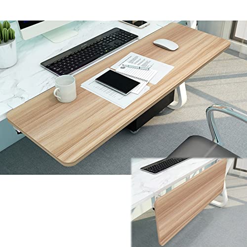 Bandeja de reposabrazos de extensión de escritorio plegable de 90° Escritorio extendido y bandeja de cajón de teclado con clip para ahorro de espacio con soporte K Brazo ergonómico para codo de comp