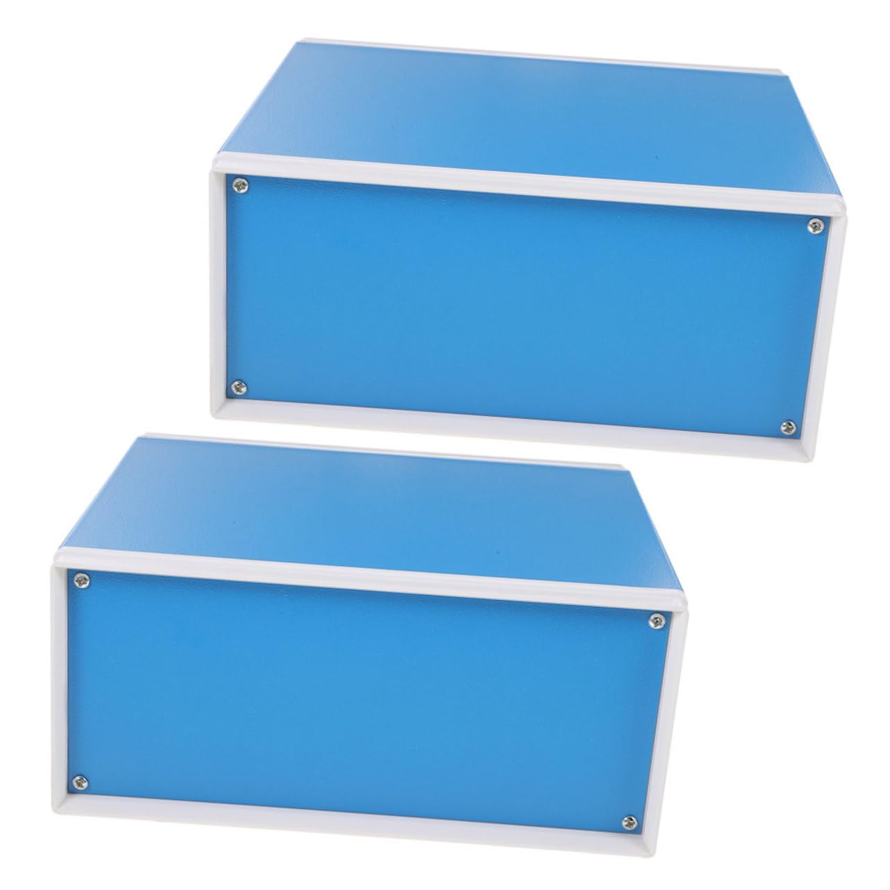 Ciieeo 2pcs Metal Junction Box Electric Box Electronic Project Enclosure Sturdy Metal Shielding for Outdoor Use