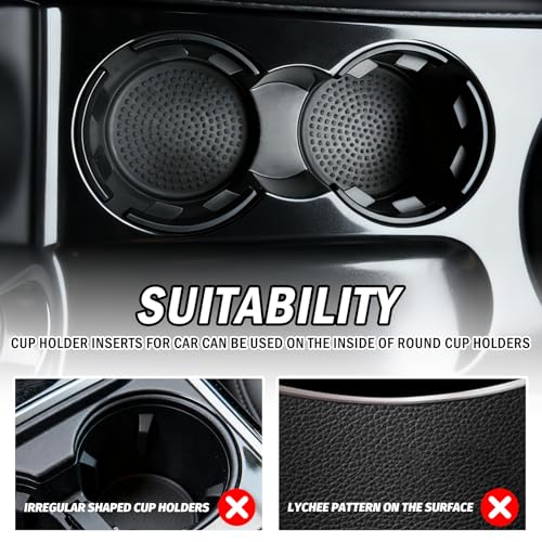 Insertos de silicona para portavasos de auto 6 piezas miniatura 7