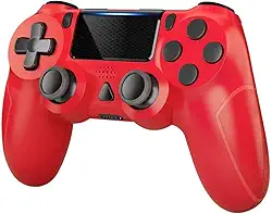 Joystick Wireless Compatível PS4/PS4 Slim /PS4 Pro e PC (Vermelho)
