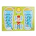 Jouets de laçage de chaussures, jouets de filetage de lacets épais d'apprentissage précoce, enseignement du filetage en bois pour bébés enfants(QZM-blue-green laces)