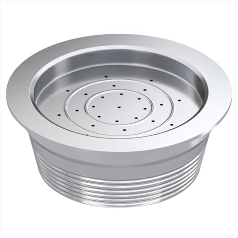 Cápsulas reutilizables del café del acero inoxidable, cápsula recargable del café del acero inoxidable, con la cuchara y el cepillo de plata (juego)