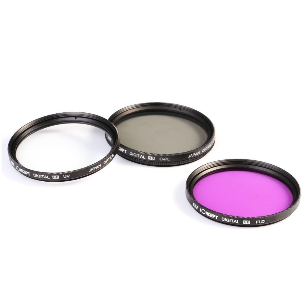 Filtres Photo Bower 52 Mm – Polariseur Circulaire CPL + FLD – Pour Nikon Canon – Neuf Avec étui