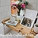 Bamboo Bathtub Caddy Tray for Tub- Expandable Bath Tray - Adjustable Organizer Tray for Bathroom for Luxury Spa - Book Holder, Tablet Smartphone and Wine Holder (Natural) by Pristine Bamboo