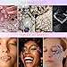 FSpronail 3D Nail Charms Bow Nail Gems and Rhinestones Set 12 Grid AB Crystals Rinestone Pink&White Bows Charms for Nail Art DIY Decoration Design, with Tweezers and Wax Pencil Tools
