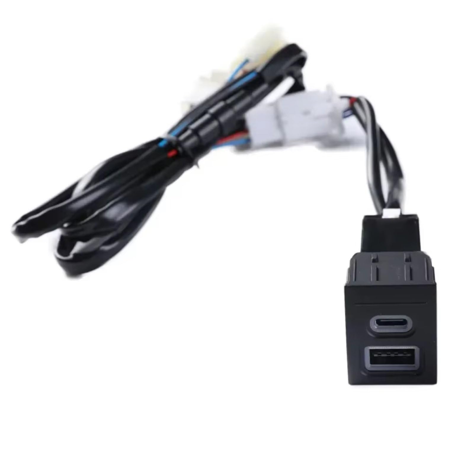 Compatible Con VW Para Polo 2004-2009 Dual USB PD QC3.0 12V Enchufe Para Encendedor Cigarrillos Rápido Para Cargador Reemplazo Alta Velocidad A Prueba Agua Puerto USB AUX Jack