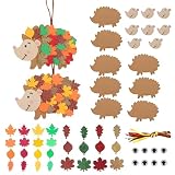 Yuwnd 8 Stück Herbstdeko zum Aufhängen, Herbst Basteln Hängend mit Schnur
