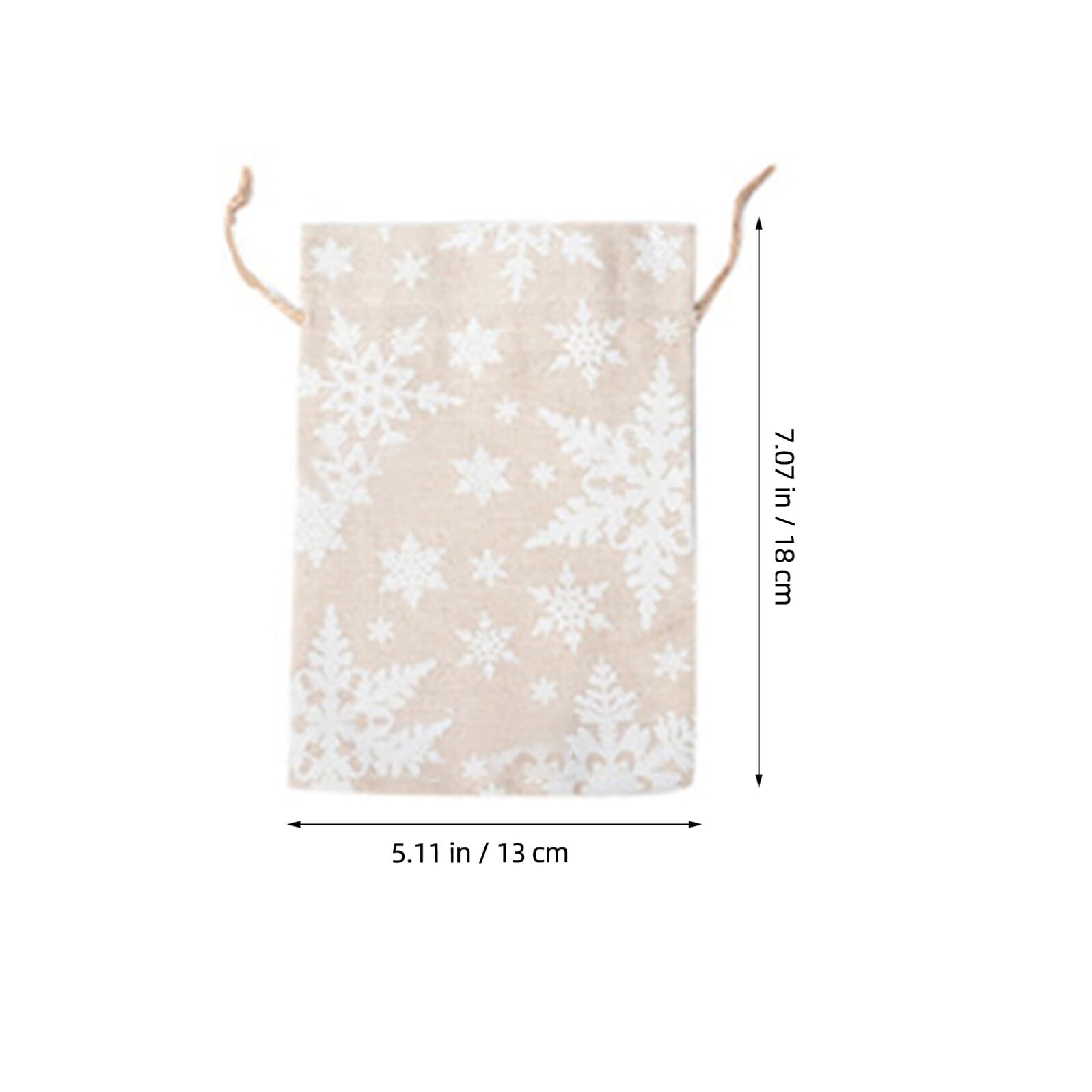 HONITANO Sachet Cadeau à Cordon Jute Doré pour Noël à et Friandises Décorations Suspendues pour Arbres et