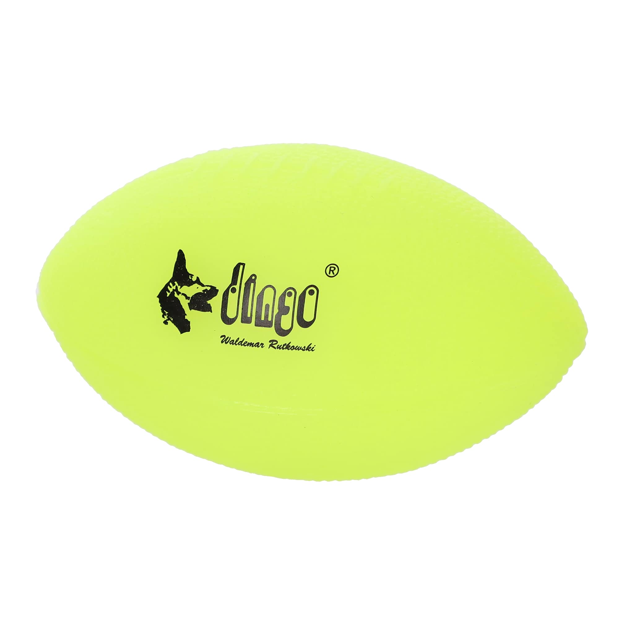 Dingo Play & Glow Ball 8 x 14 cm Fluorescent Game with Dog Luminous Ball Rugby Squeaky Vinyl 16970