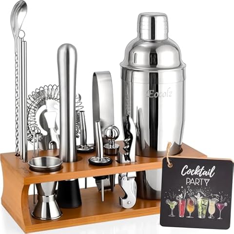 Kit de Shaker à Cocktail Eocolz 17 pièces Cover