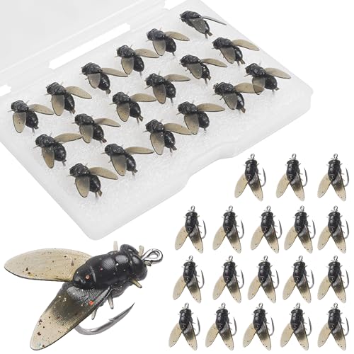 Bionic Fly Fishing Bait, 18/36pcs Fly Fishing Flies Lures Kit Trout Jigs Swimbait Dry Flies Trout Panfish Lures Freshwater Saltwater Flies Fly Fishing Hook Artificial Soft Bait