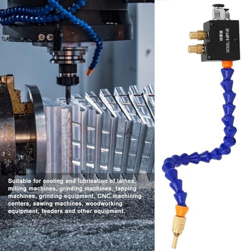 Cutting Machine Water Sprayer, CNC Machine Mist Coolant Lubrication Spray System Kit, 360° Adjustable CNC Machine Tools for Spray Cooling Low Pressure Cooling System 1PC