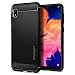 Produktbild Spigen Rugged Armor Kompatibel mit Samsung Galaxy A10 Hülle ACS00556 TPU Silikon Schwarz Handyhülle Stylisch Karbon Design Schutzhülle Case Black
