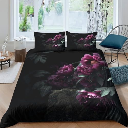 Housse de couette douce effet 3D hypoallergique avec zip king - 4