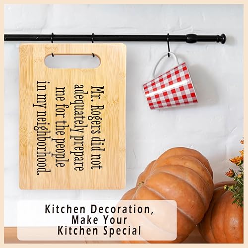 Tabla de Cortar Divertida de Bambú, Decoración para Cocina, Regalo para Inauguración de Casa, Regalos Divertidos para Vecinos, Amigos y Familia miniatura 4