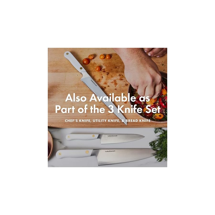 hedley-bennett-Chefs-Knife-8-Japanese-Chef-Knife-Three-Layer-Stainless-Steel-Japanese-Kitchen-Knife-Plain-Sharp-Edge-Perfect-Cooking-Knife-Gift-for-Men-and-Women-Miso hedley & bennett Chefs Knife - 8” Japanese Chef Knife - Three Layer Stainless Steel - Japanese Kitchen Knife - Plain Sharp Edge - Perfect Cooking Knife - Gift for Men and Women - Miso