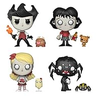 Funko Pop & Buddy: Don't Starve Collectors Set - Wilson with Chester, Willow with Bernie, Wendy with Abigail, Webber with Spider Toy