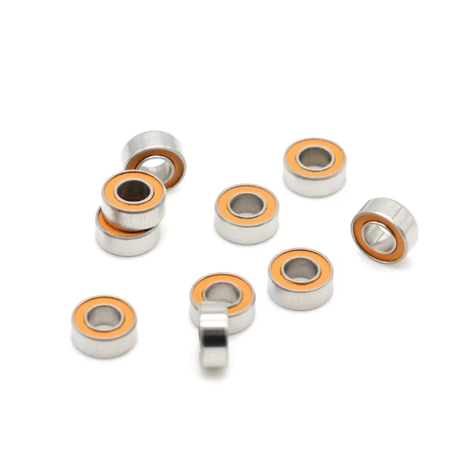 Repuestos Juguetes RC Compatible con 1/24 1/28 RC Coche Piezas Upgrade 10 Piezas Rodamiento De Bolas Miniatura De Acero Inoxidable SMR63 2RS CB 3x6x2.5 Mm ABEC-7 Rodamientos Cerámicos