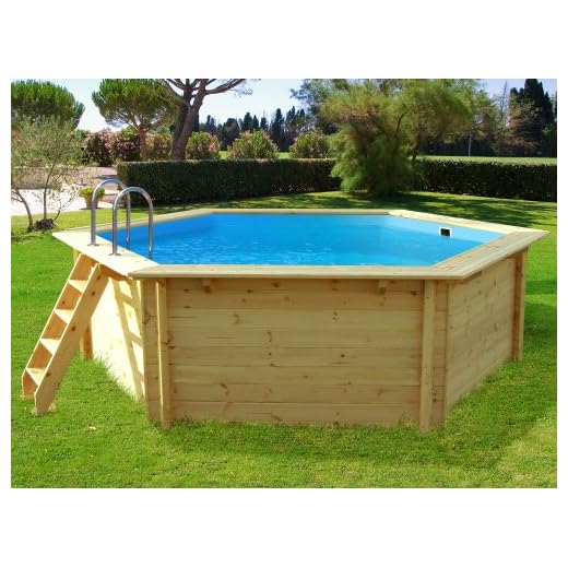 Habitat Et Jardin Piscina De Madera Hawai - 4.10 X 1.18 M