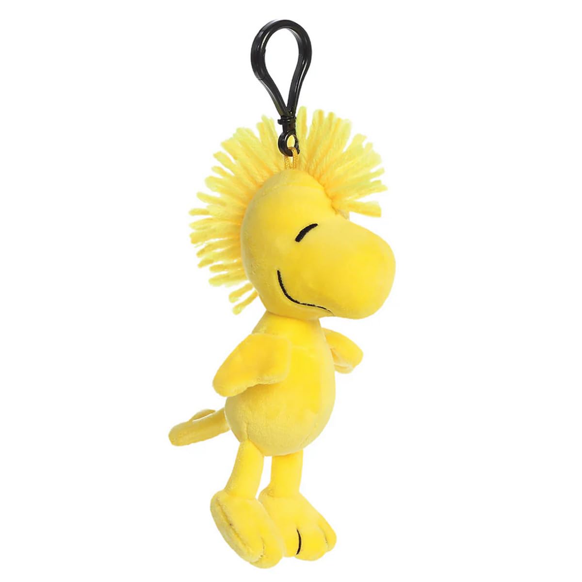 AURORA Peanuts Woodstock Key Clip 4.5 Inches - Children Keyring, Cute & Comfort Keychain, Stuffed Toy Keyrings & Keychains - Image 3