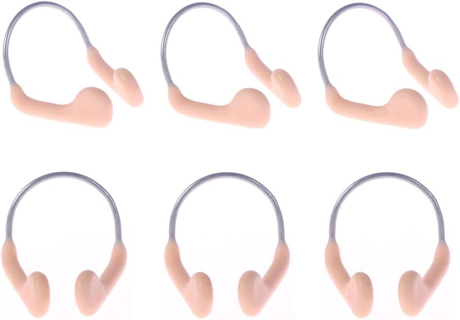 WSERE 10 Pieces Swim Nose Clip Adults Silicone Swim Training Nose Plug