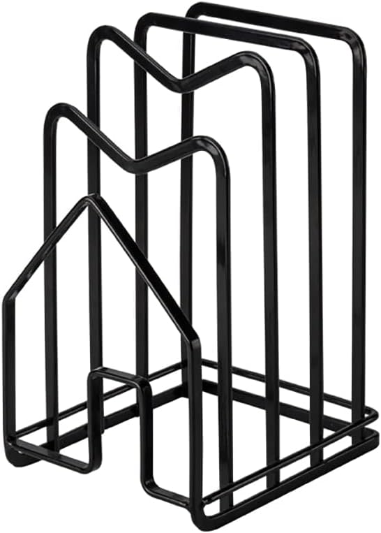 Poeland Kitchen Pantry Organizer Rack for Dinnerware, Bakeware, Cookware, Cutting Boards, Pan Lids