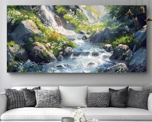 Kit complet de broderie diamant cascade 5D 30x90cm M130