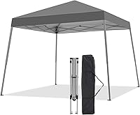Vista 9 de Carpa con Toldo, Toldo Emergente de 10X10 Pies, Carpa Instantánea para Exteriores con Patas Inclinadas y Bolsa de Transporte, Refugio de Gazebo