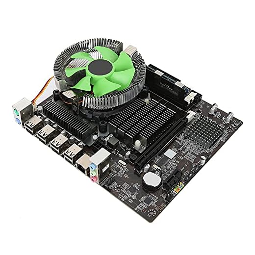 X58 Placa Base,8GB LGA 1366 CPU Placa Madre,Nic RTL8105E 100M Integrado,6 Núcleos Conjunto de Placa Base de PC Radiador,Soporte DDR3 1066/1333/1600 MHz,6 Canales Tarjeta de Sonido Integrada