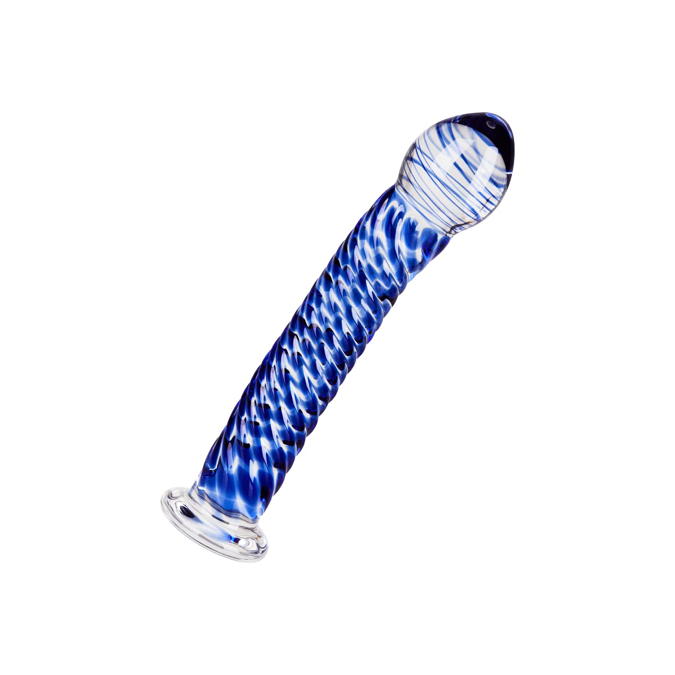 EIS Glasdildo mit breiter Basis aus Borosilikatglas | 16 cm Einführlänge |  3,5 cm Durchmesser | Für Temperaturexperimente und Spiele für sie und ihn